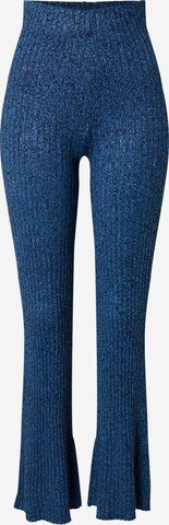 EDITED Flared Broek 'NOHEA' in Blauw: voorkant