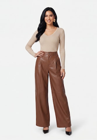 Wide Leg Pantalon à pince faina en beige