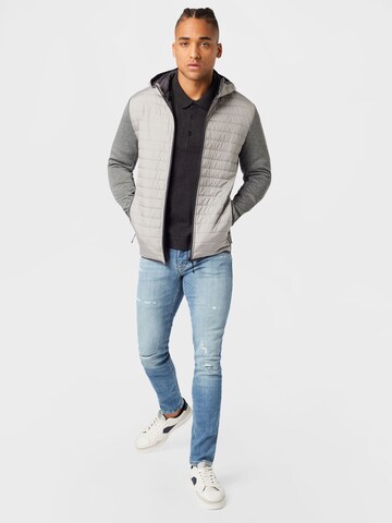 JACK & JONES Regular fit Prehodna jakna | siva barva