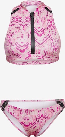 CHIEMSEE Bralette Sports Bikini in Pink: front