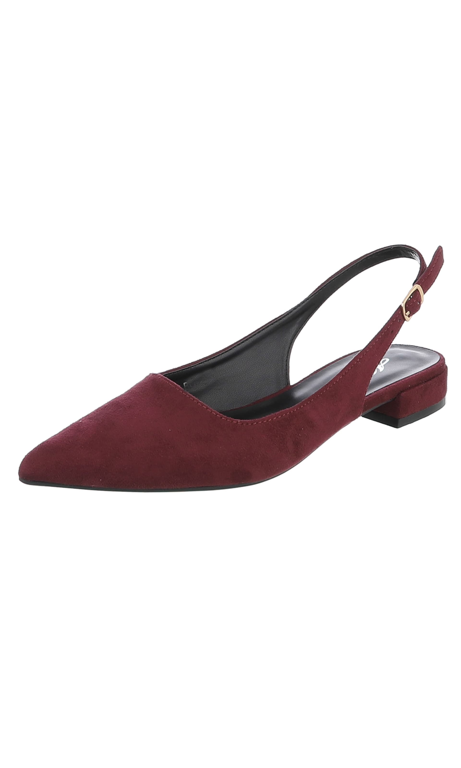 Ital-Design Slingpumps in Rot: Vorderseite