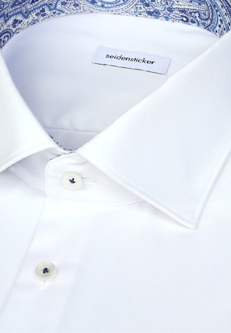 SEIDENSTICKER Regular fit Business shirt 'Schwarze Rose' in White