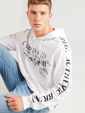 Sweat-shirt CAMP DAVID en blanc