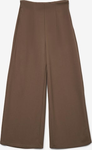 VERO MODA - Pantalón plisado en marrón: frente