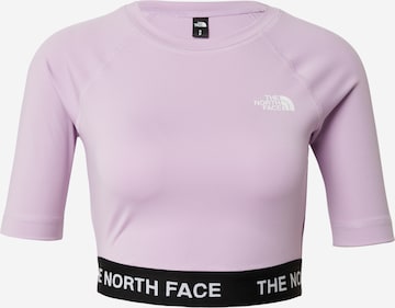 THE NORTH FACE - Camiseta funcional en lila: frente