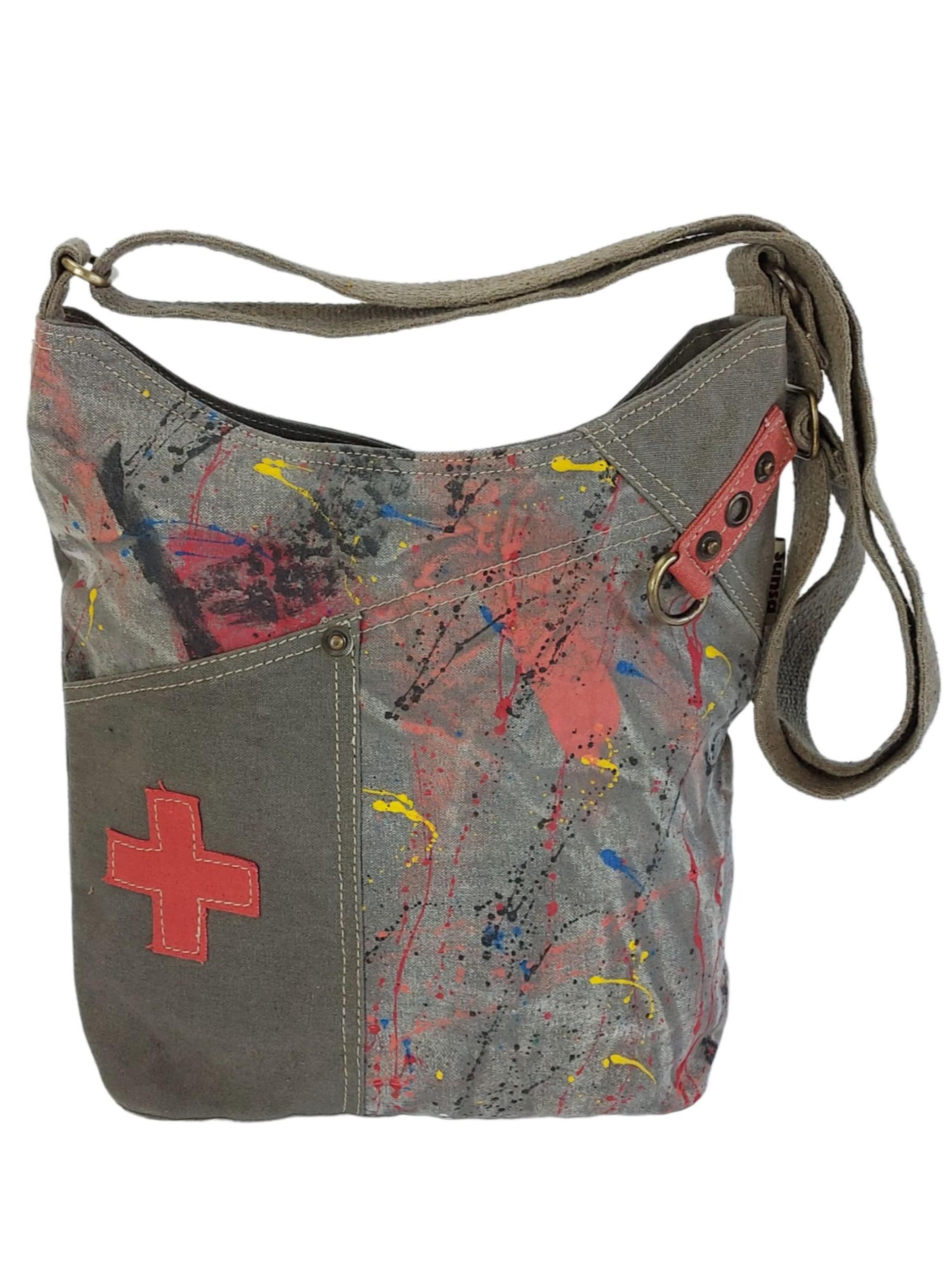 Sunsa Crossbody Bag 'Sunsa' in Green: front