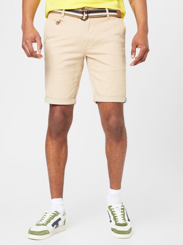 INDICODE JEANS Regular Shorts 'Royce' in Beige: predná strana