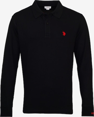 U.S. POLO ASSN. - Camisa em preto: frente
