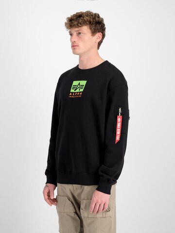 ALPHA INDUSTRIES Sweatshirt in Black