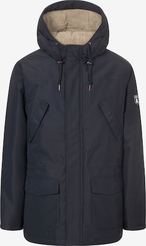 Derbe Winterjacke 'Festholm' in Blau: Vorderseite