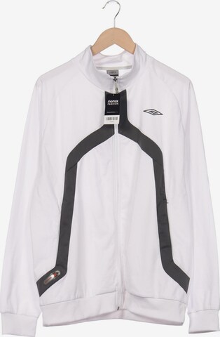 UMBRO Sweatshirt & Zip-Up Hoodie in XL in White: front