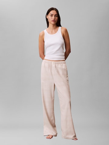 Calvin Klein Pyjamahose in Beige