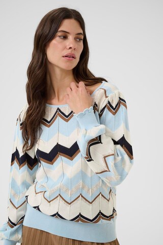 Cream Sweater 'CRNetes' in Blue