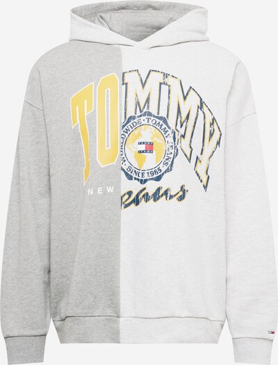 Bluză de molton Tommy Jeans pe bleumarin / galben deschis / gri deschis / alb, Vizualizare produs