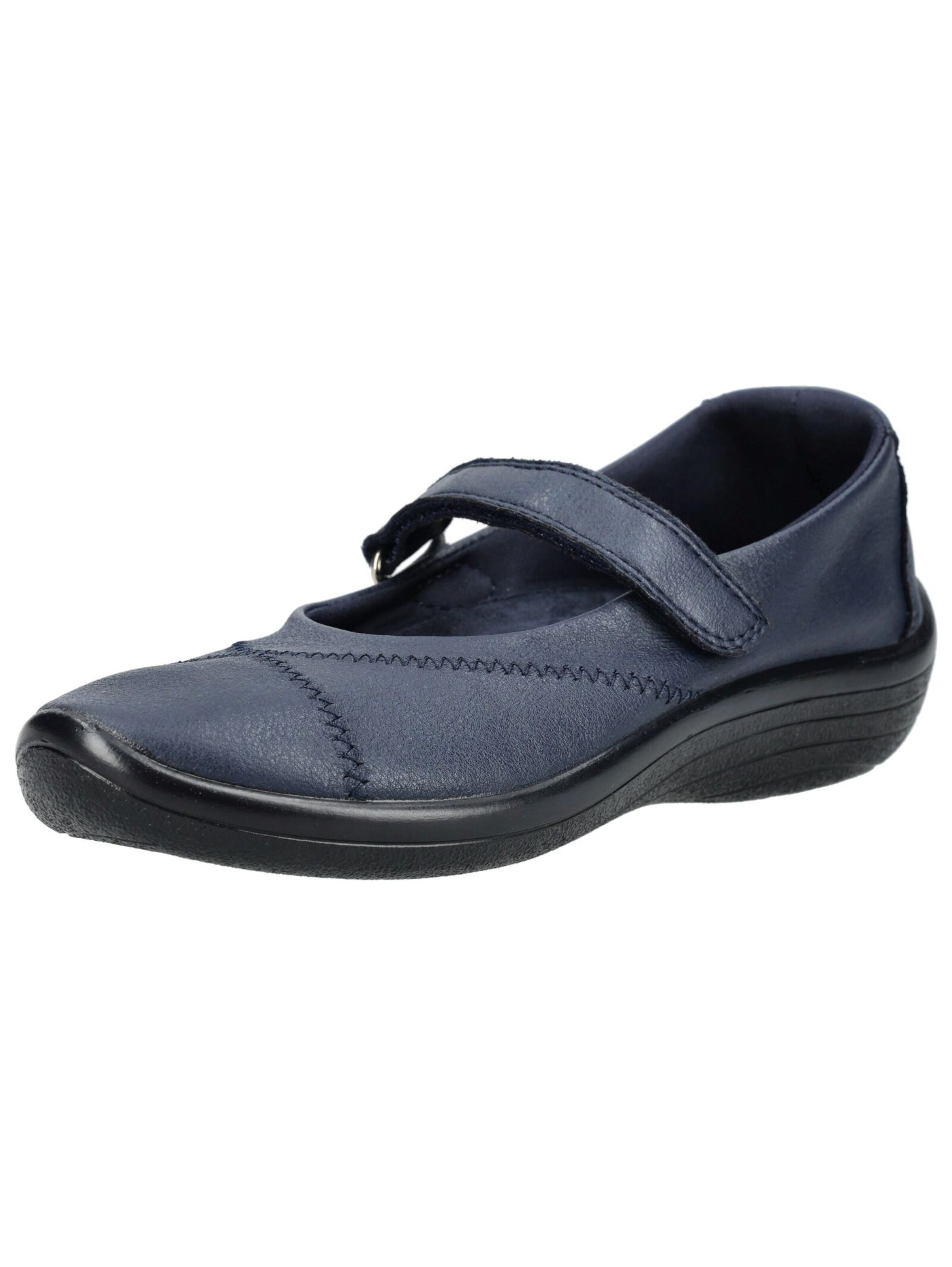 Arcopedico Ballet Flats with Strap in Blue: front