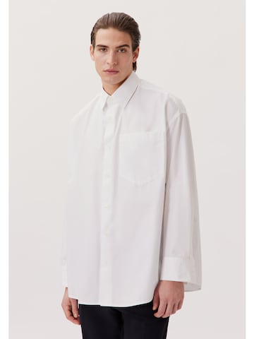 Studio Seidensticker Comfort fit Button Up Shirt in White: front