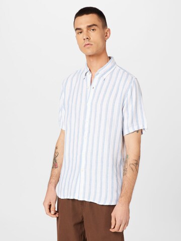 Abercrombie & Fitch Regular fit Overhemd in Wit: voorkant