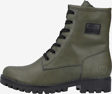 Stivaletto stringato '78510' di Rieker in verde