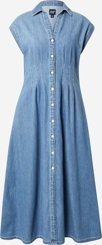 GAPKošulja haljina - plava boja: prednji dio