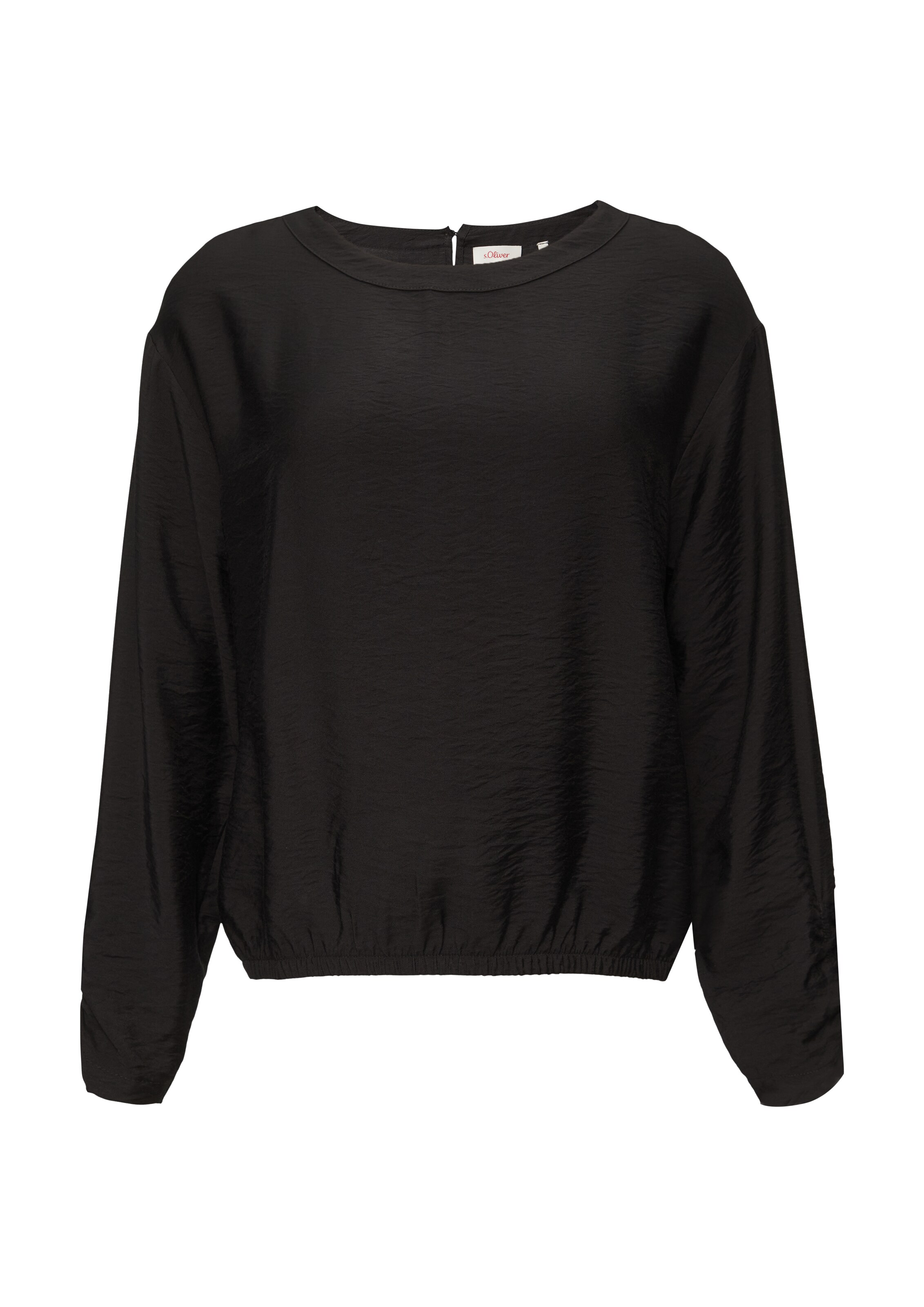 s.Oliver Bluse in Schwarz: Vorderseite