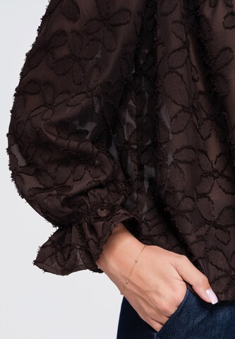 Ombre Blouse in Bruin