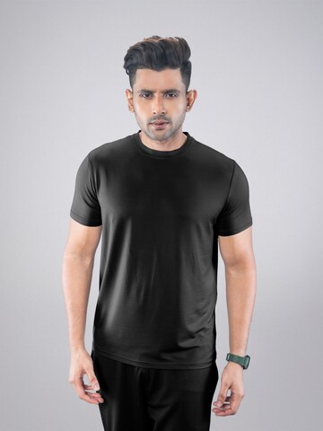 PANTONECLO - Camiseta funcional 'Pantoneclo Men's Gym Crew Neck Short Sleeve T-Shirt' en negro