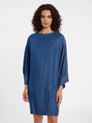 Ana Alcazar Jurk 'Darli' in Blauw: voorkant