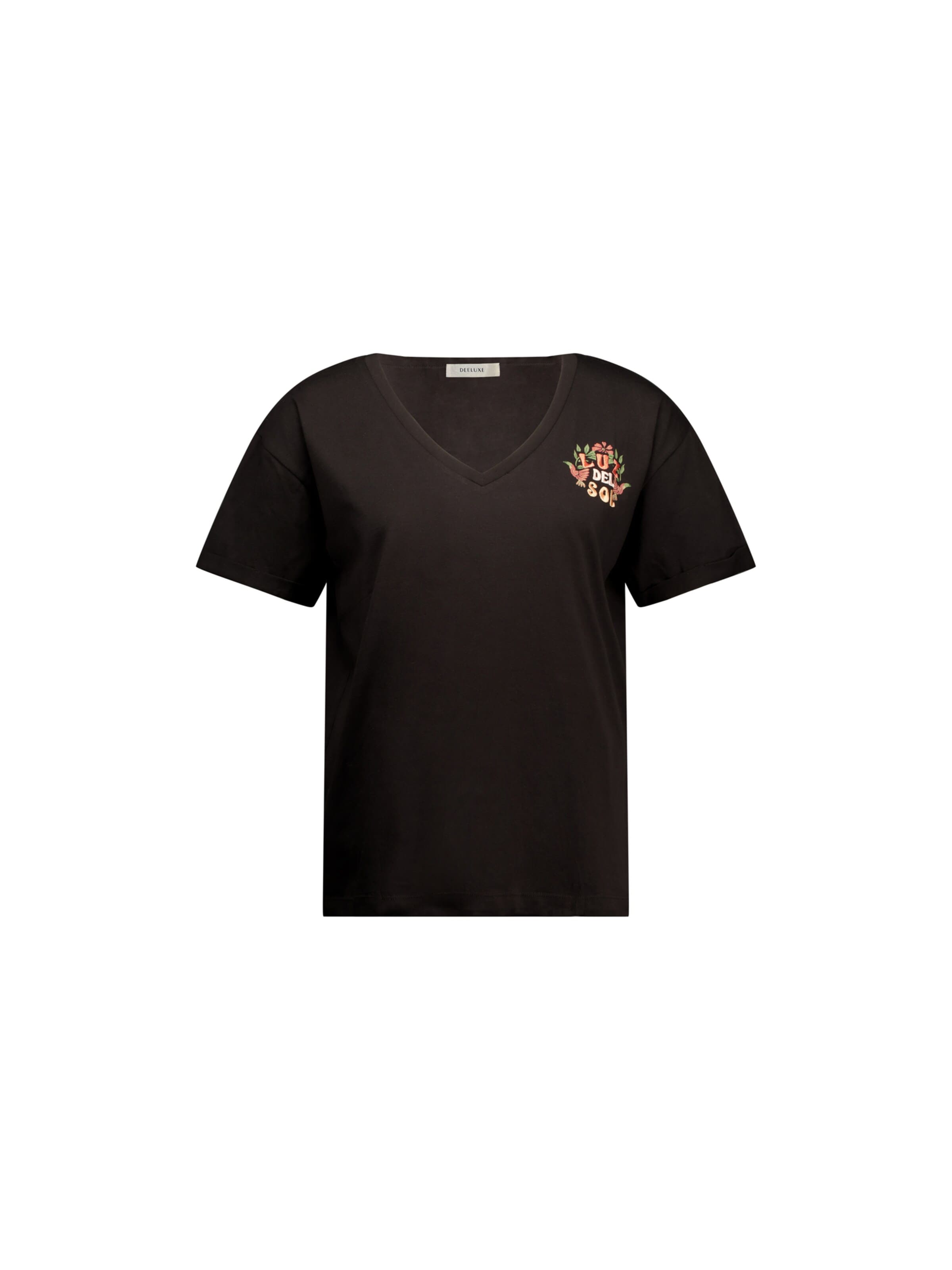 T-Shirt Deeluxe en noir : devant