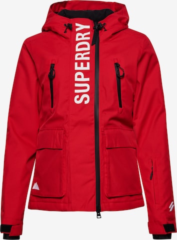 Superdry Outdoor Jacket in Red: front