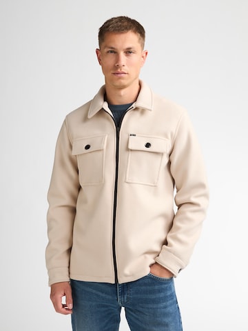 Veste mi-saison Petrol Industries en blanc : devant
