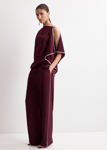 MANGO Regular Pants 'Sun' in Red