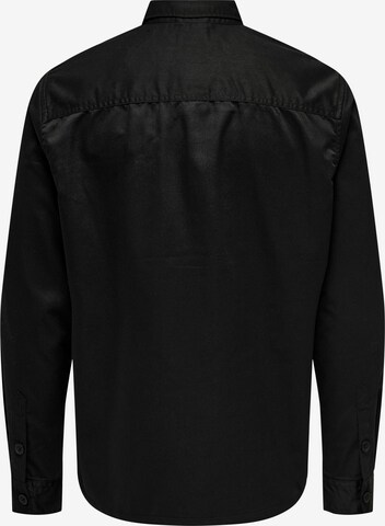 Only & Sons Comfort fit Overhemd 'Milo' in Zwart