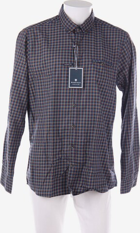 BASEFIELD Button Up Shirt in XXL in Blue: front