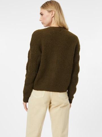 PIECES Knit Cardigan 'Cornelia' in Green