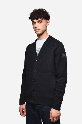 Weekend Offender Strickjacke 'LAUDA WOOL RICH' in Schwarz: Vorderseite