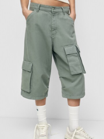 Pull&Bear Loose fit Cargo Pants in Green