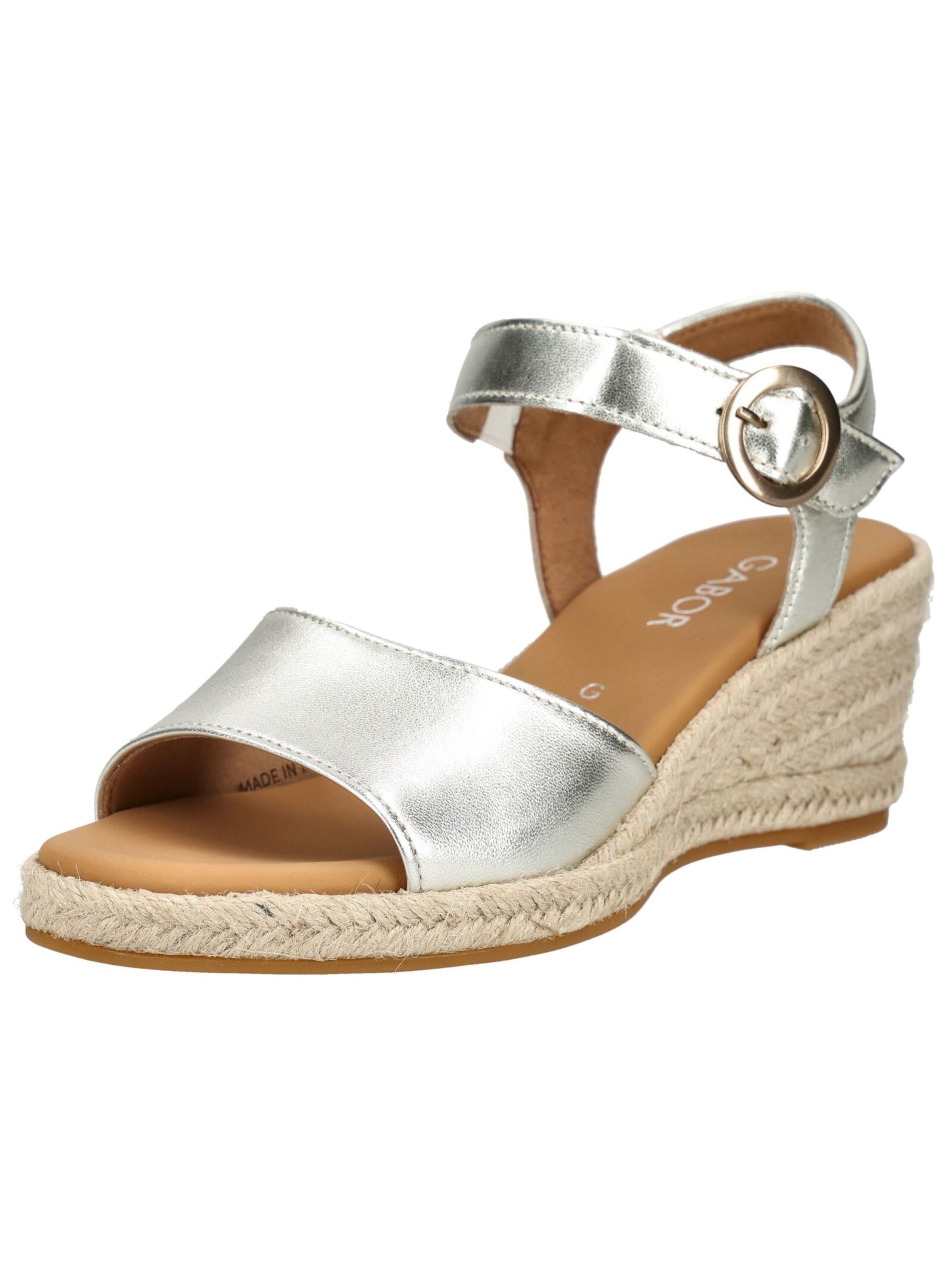 GABOR Sandal in Silver: front