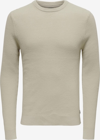 Pullover 'Phill' di Only & Sons in grigio: frontale