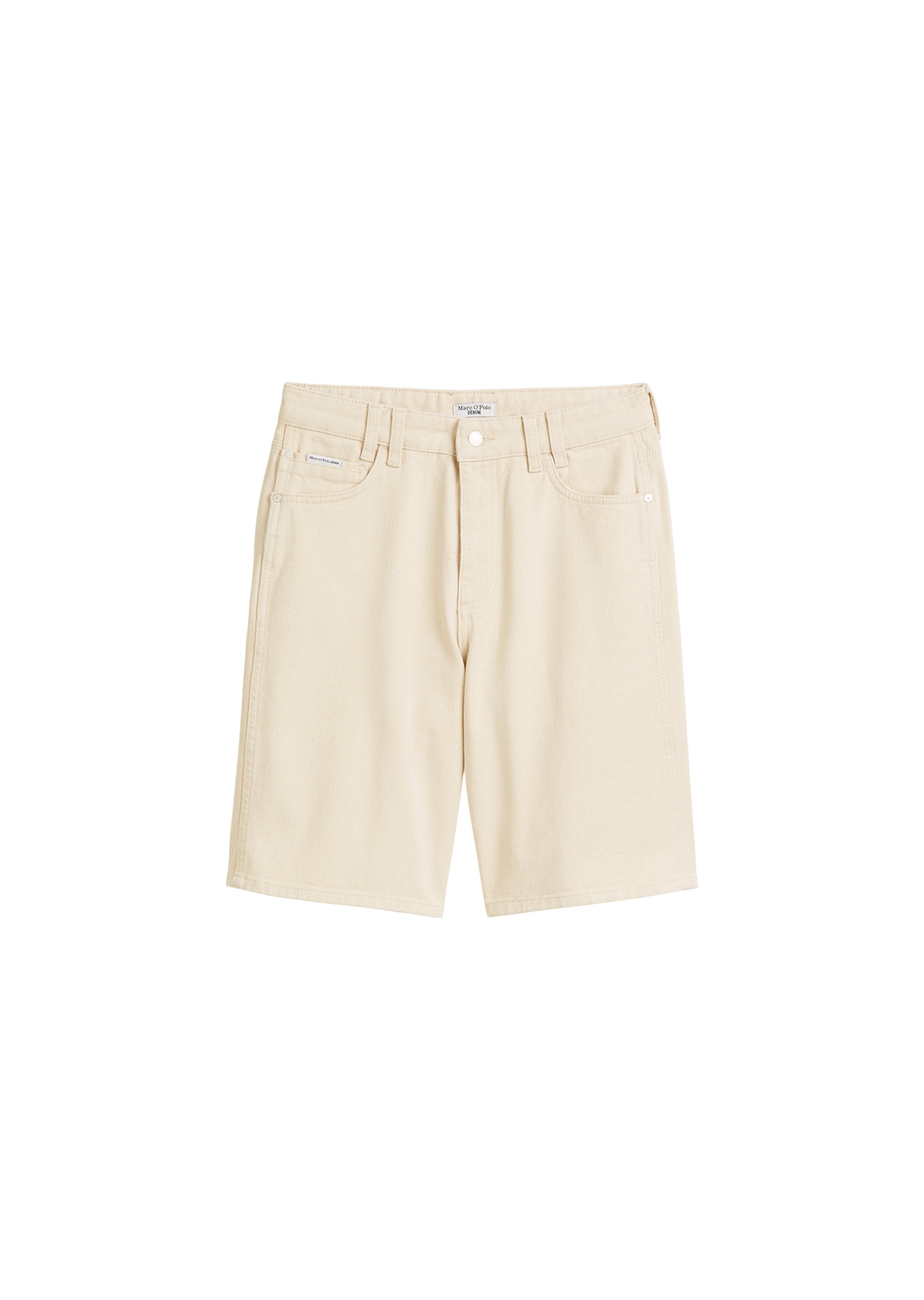 Marc O'Polo DENIM Loosefit Shorts in Weiß: Vorderseite