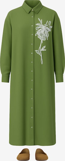 Touche Prive Abendkleid in khaki / weiß, Produktansicht