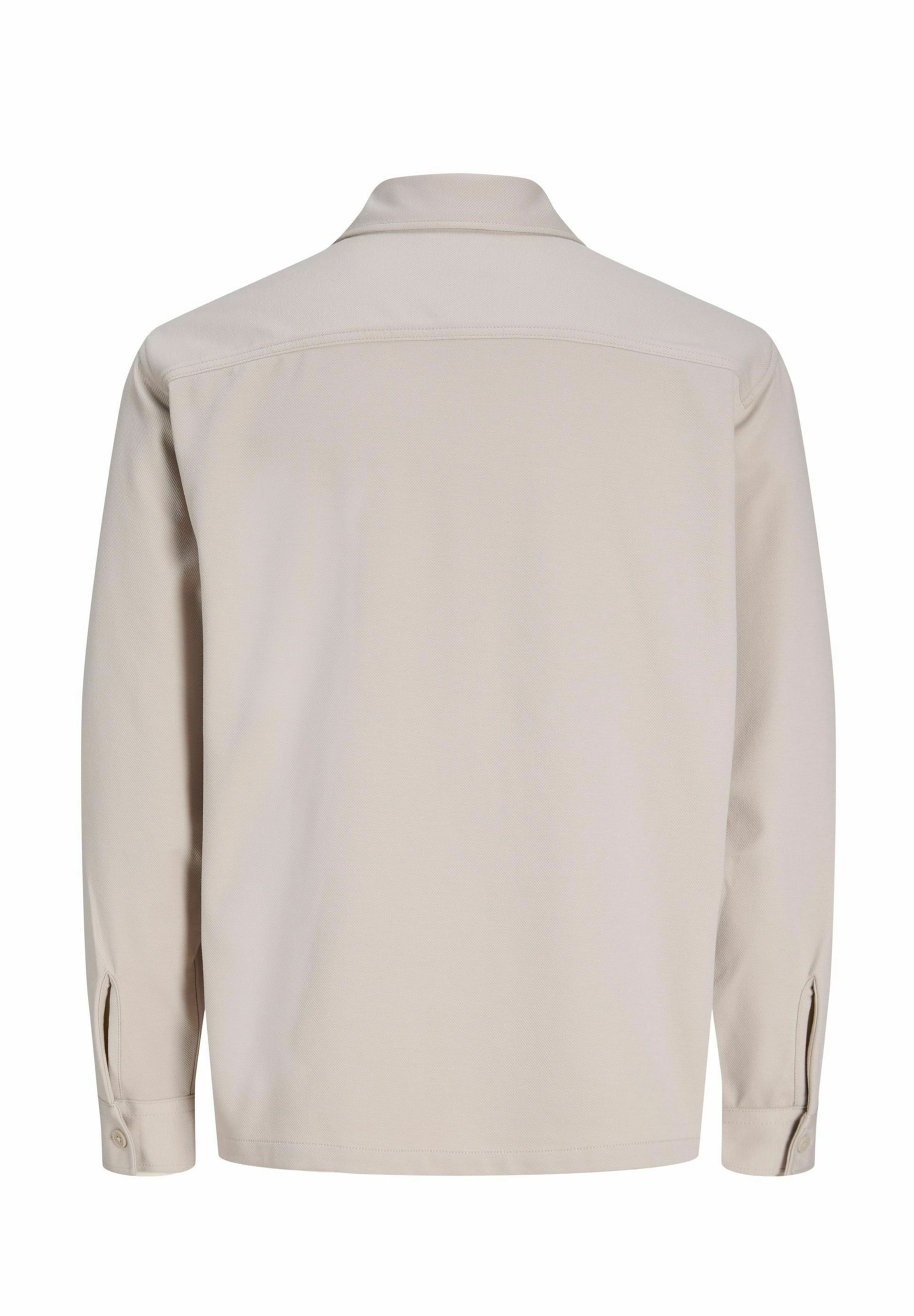 JACK & JONES Zip-Up Hoodie 'JJEWILLIAM' in Beige
