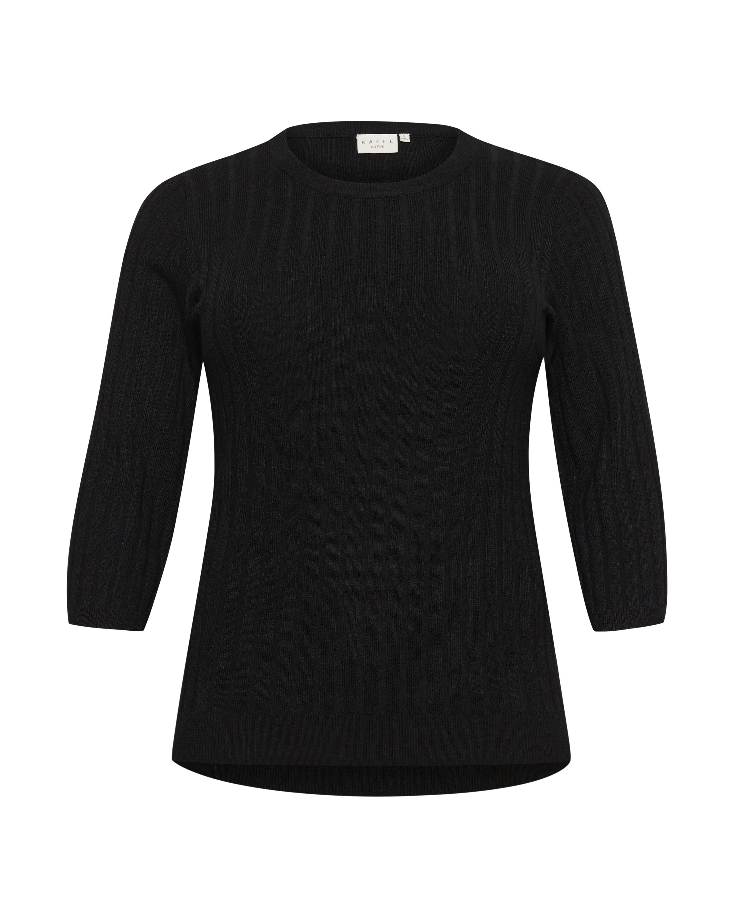 KAFFE CURVE Sweater 'Lizzy' in Black: front