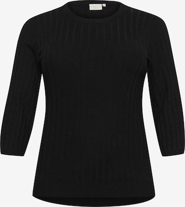 Pull-over 'Lizzy' KAFFE CURVE en noir : devant