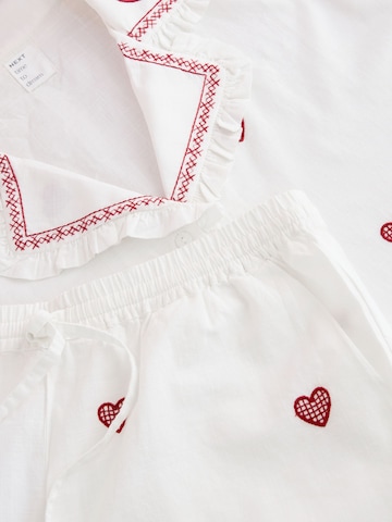 Next Kratke hlače za spanje | bela barva