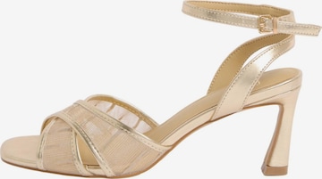 Sandalo con cinturino di Friends Like These in oro: frontale