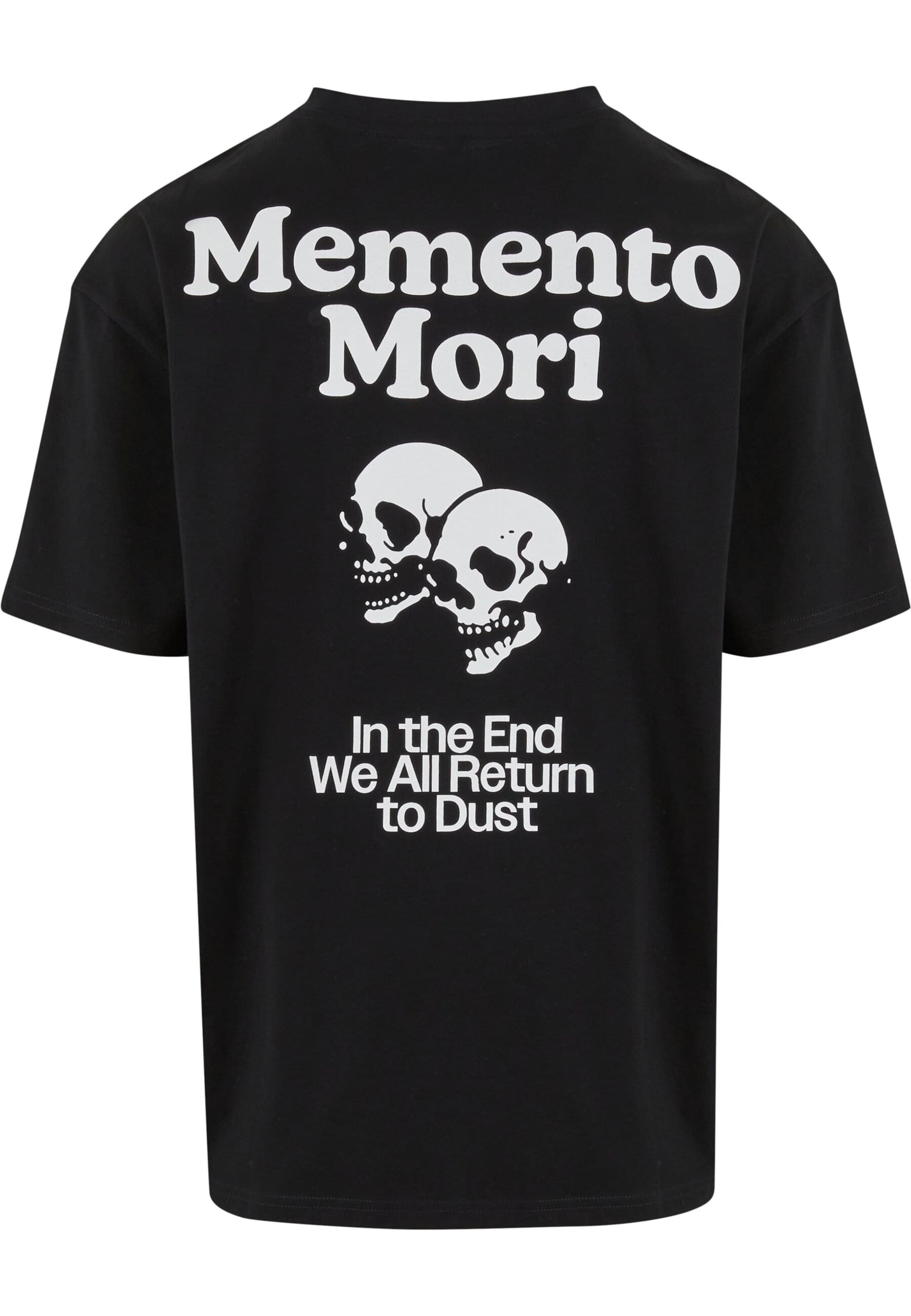 Mister Tee Póló 'Memento Mori' - fekete