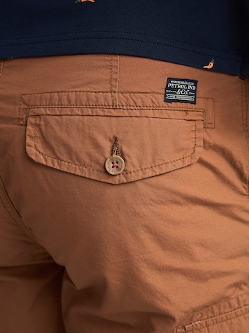 Petrol Industries Regular Cargo trousers in Brown