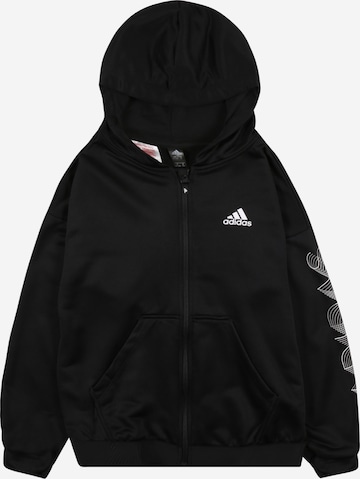 ADIDAS PERFORMANCE - Chaqueta deportiva en negro: frente