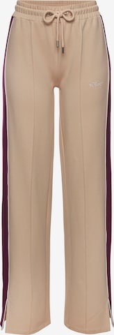 Flared Pantaloni di s.Oliver in beige: frontale