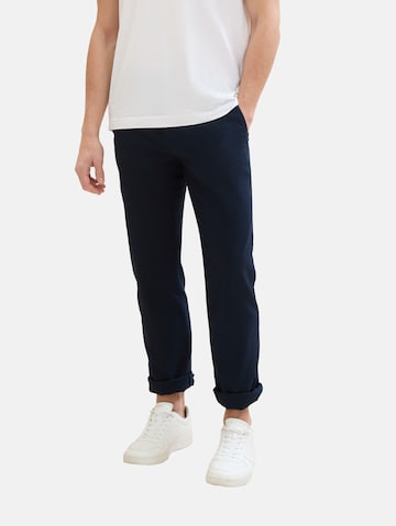 TOM TAILOR Regularen Chino hlače | modra barva: sprednja stran